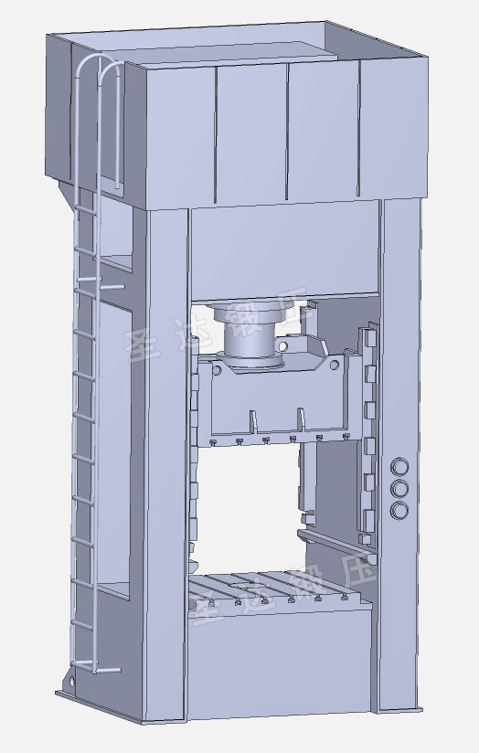 框架式液壓機3D圖 框架式液壓機3D圖